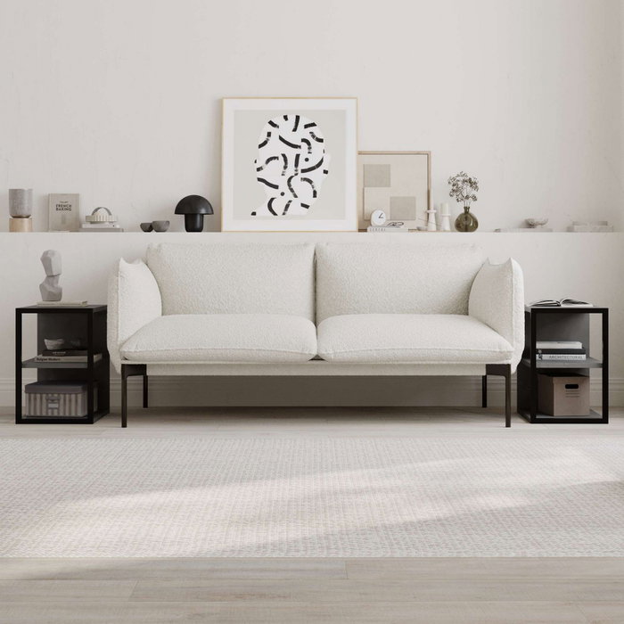 Hanah Home Echo - Retro Grey Juego de Mesas Auxiliares